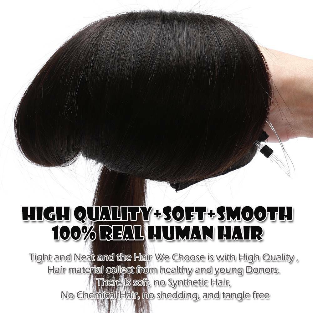 Hidden Secret One Piece Weft Wire In 100% Real Human Hair Extensions Weave Thick