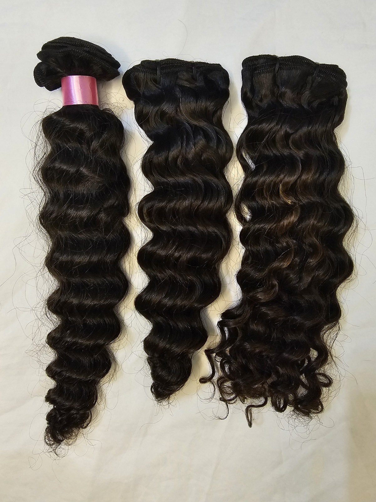 Deep Wave sew in Hair 3 Bundles 100% Indonesia Human Hair 12-10-10