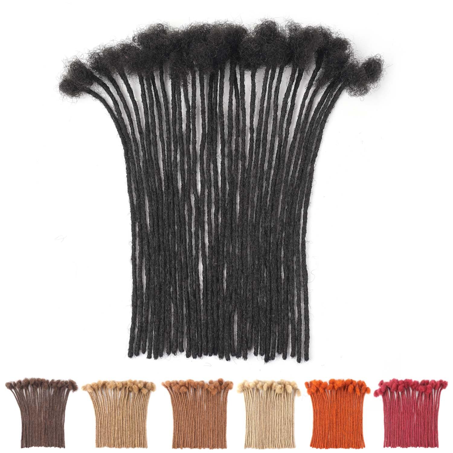 Cikreet Mini Loc Extensions Human Hair Dreads Extensions For Men Women Micro