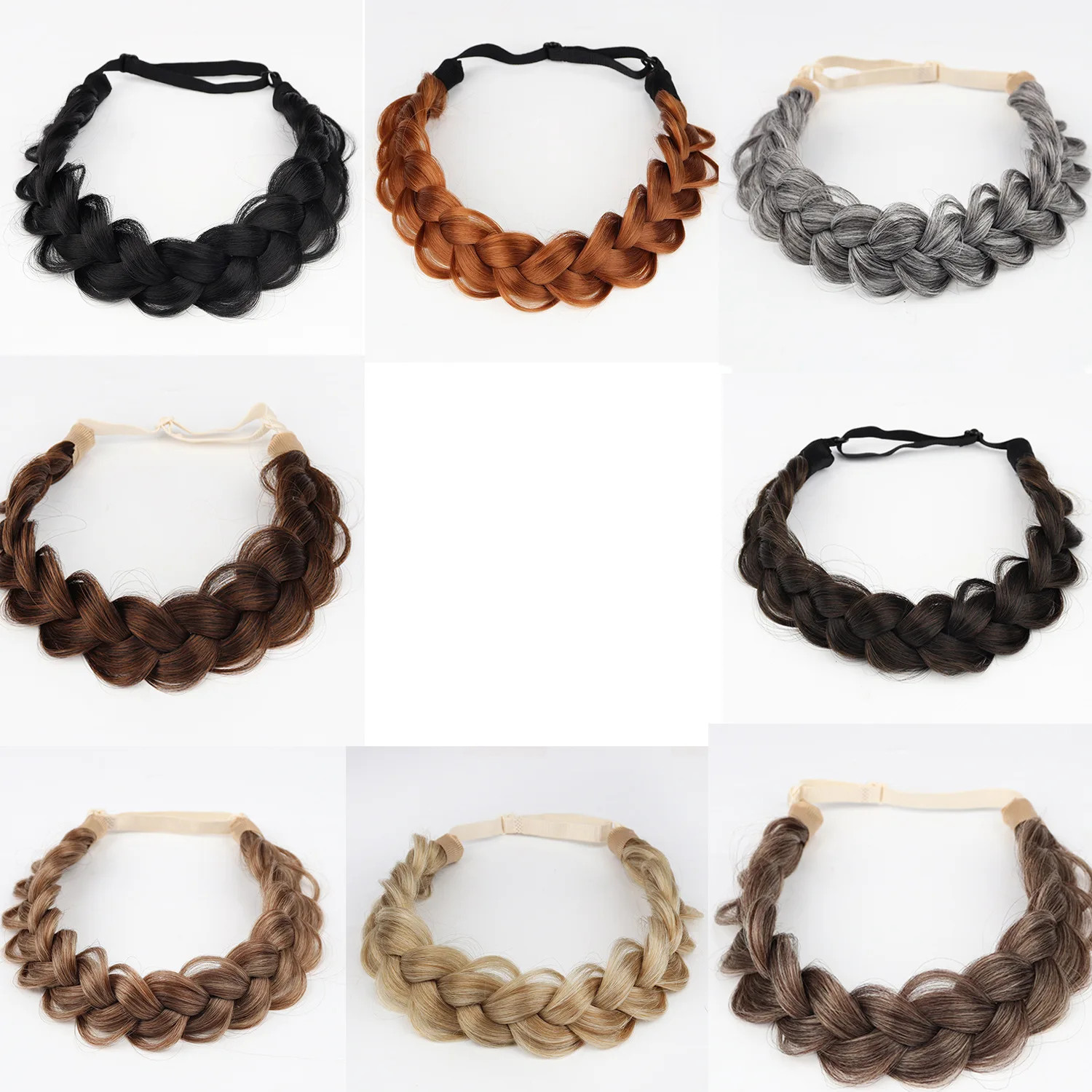 Synthetic Premium Adjustable Handmade Braided Elastic Band Hair Fashion Braiding