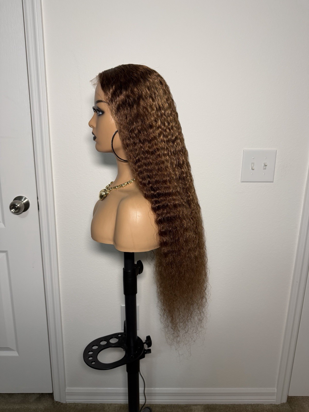26” 13×4 HD Lace Full Frontal Wavy Highlight Human Hair Wig