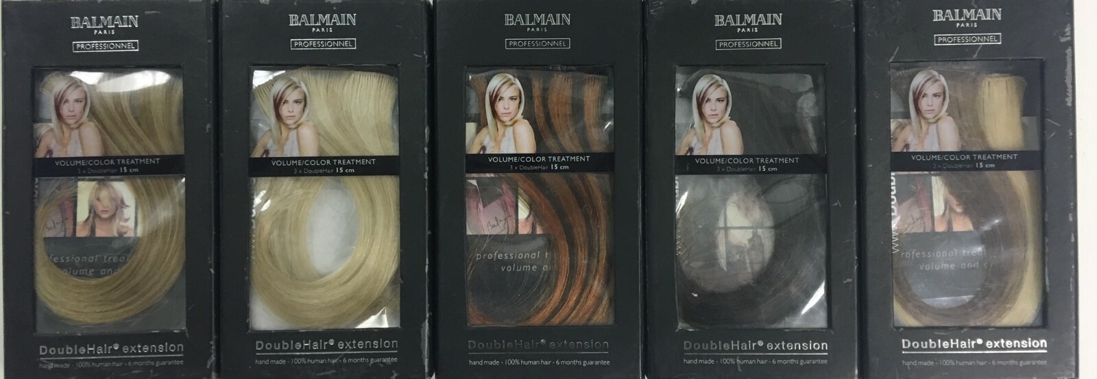 Hair Extension Weft 100% Human Hair 3pcs 6″ Balmain DoubleHair
