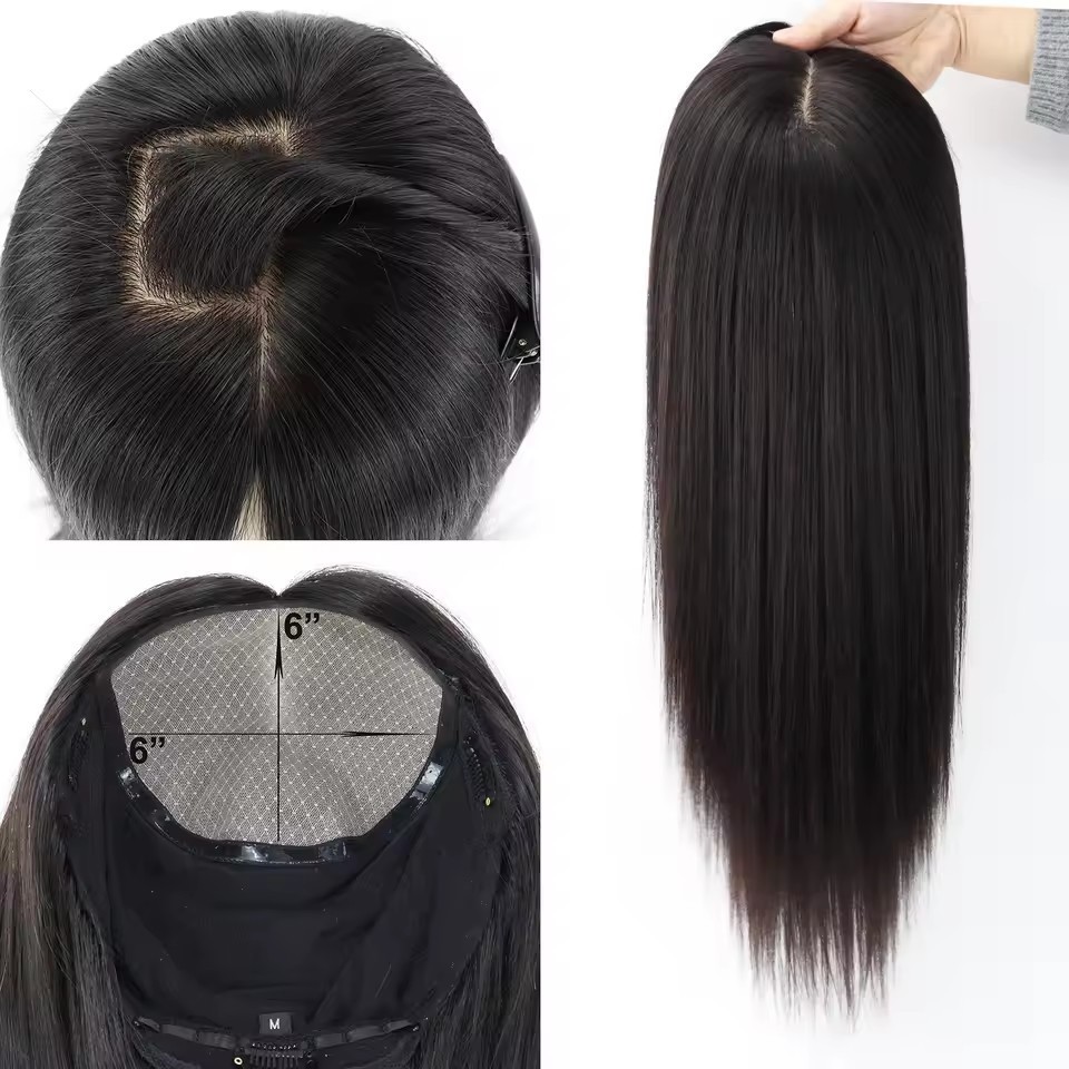 6×6″ Silk Base Wig Human Hair Breathable Silk Top Full Lace Wigs Natural Scalp