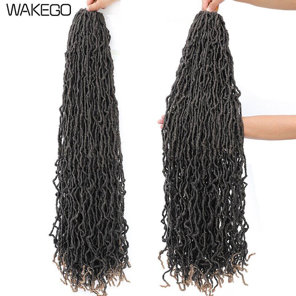 18 24 36Inch 6Packs Soft Locs Crochet Hair Faux Locs Crochet Hair 21Strands/Pack