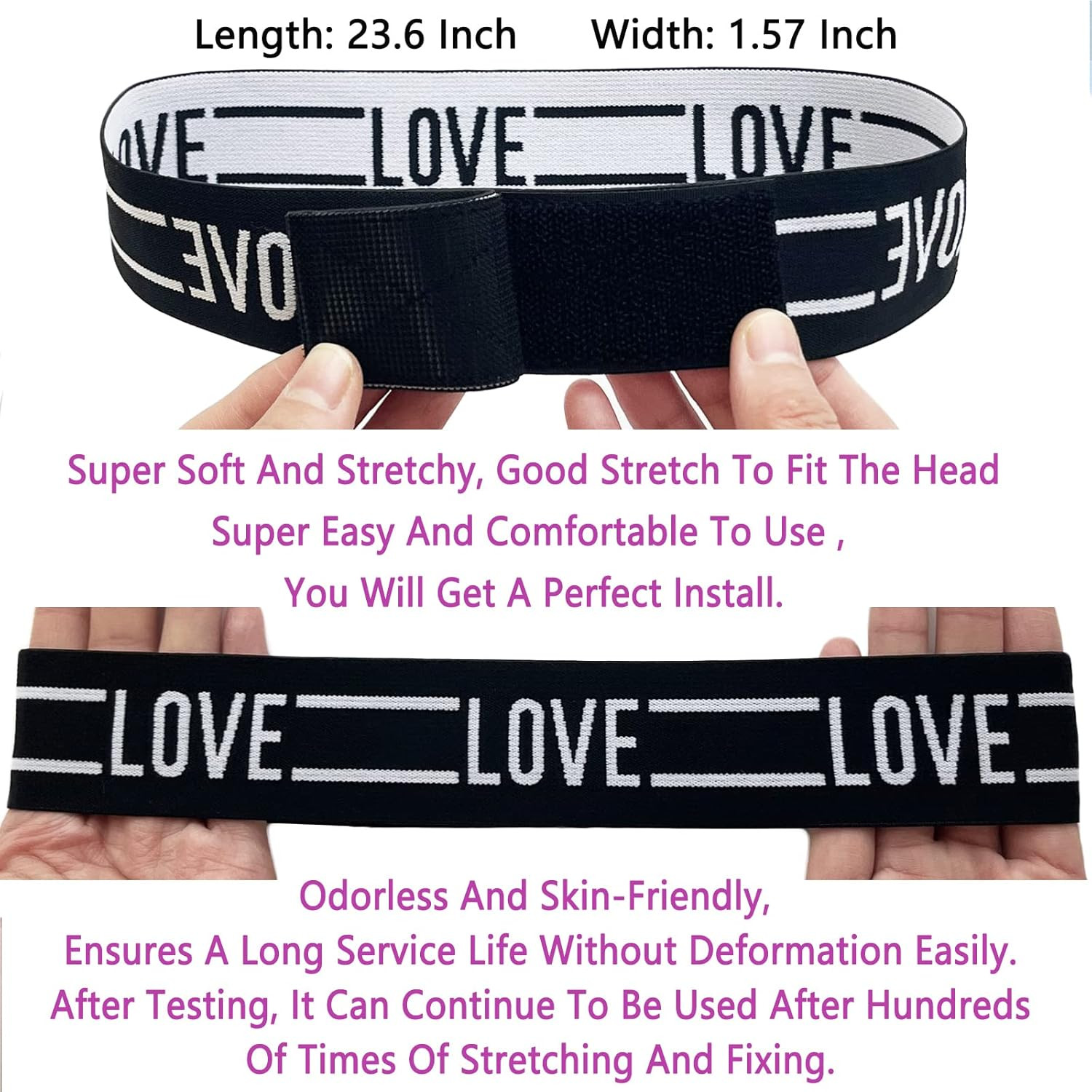 Wig Band Elastic Bands for Wig 3 Pcs Lace Melting Band for Lace Front Wig Bands