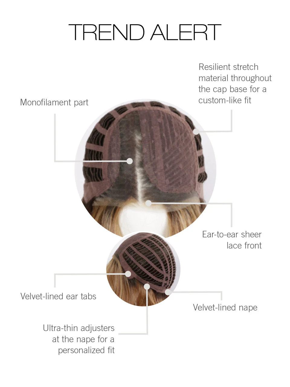 Trend Alert | Gabor Wigs | Heat Friendly Lace Front Monopart | U Choose Color