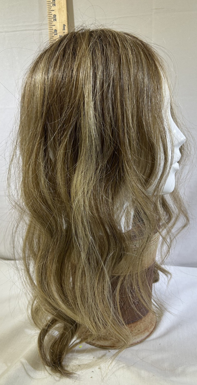 Wig Topper By Belle Tress In Brown Sugar Cream LACE FRONT MONO TOP PEERLESS 19