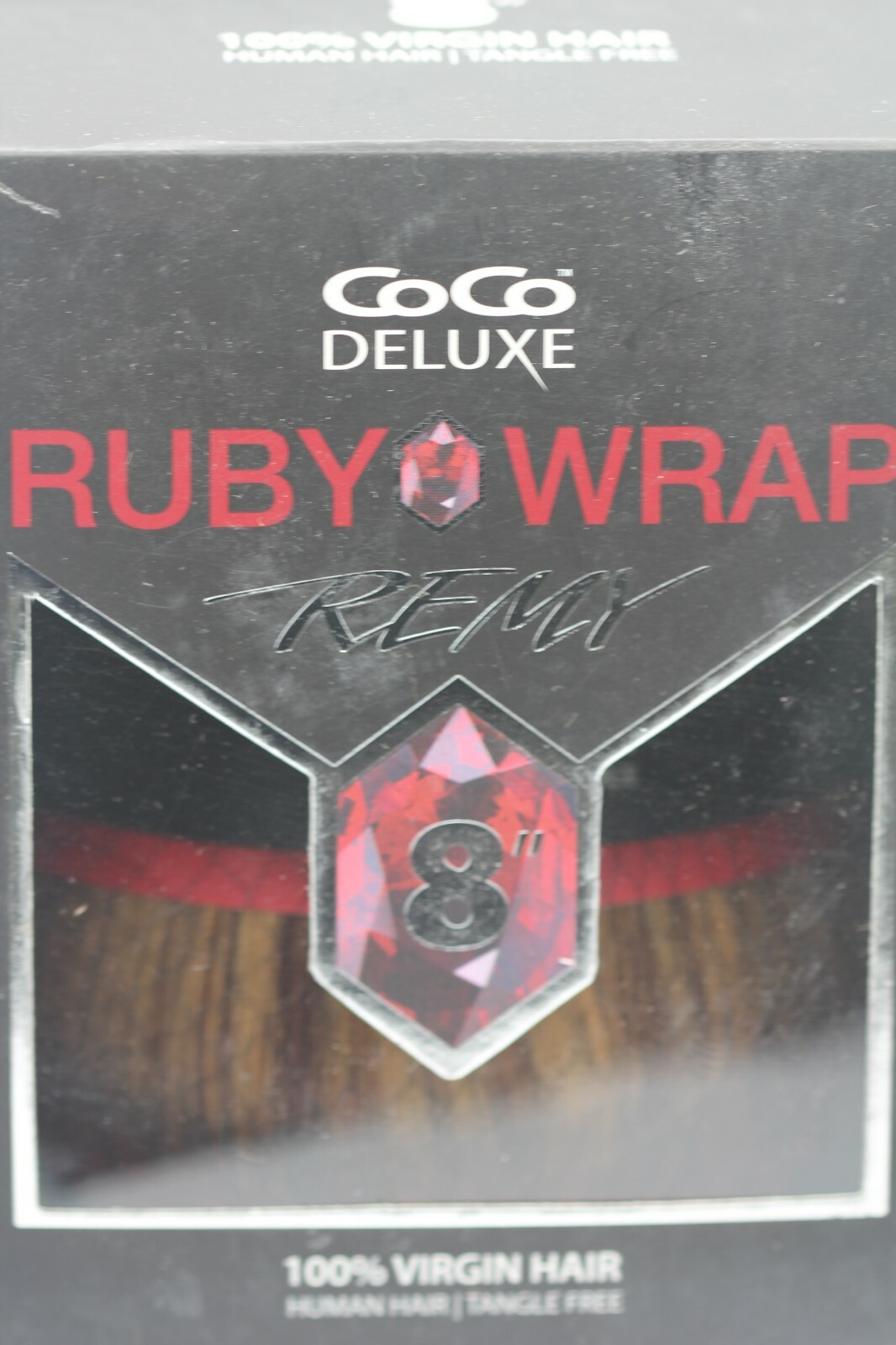 CoCo Deluxe Remy Tangle free 100% Virgin Human Hair Ruby Wrap 8 ” P730~ H21