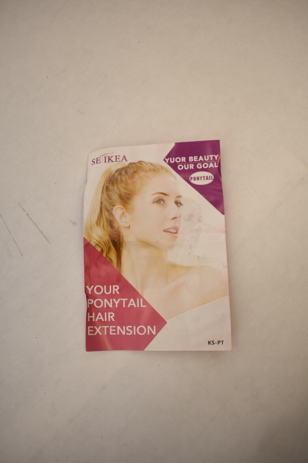 Seikea Hair Pale Gold Wrap Around Ponytail Extension Highlights Clip 28″