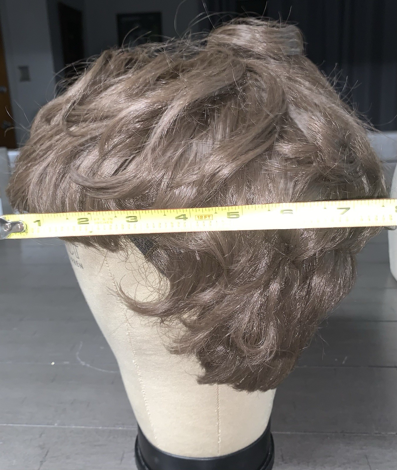 B9 VTG 70s WONDERLON 70 USA WIG HAIR PIECE LIGHT BROWN SHORT LAYERED BANGS ML100