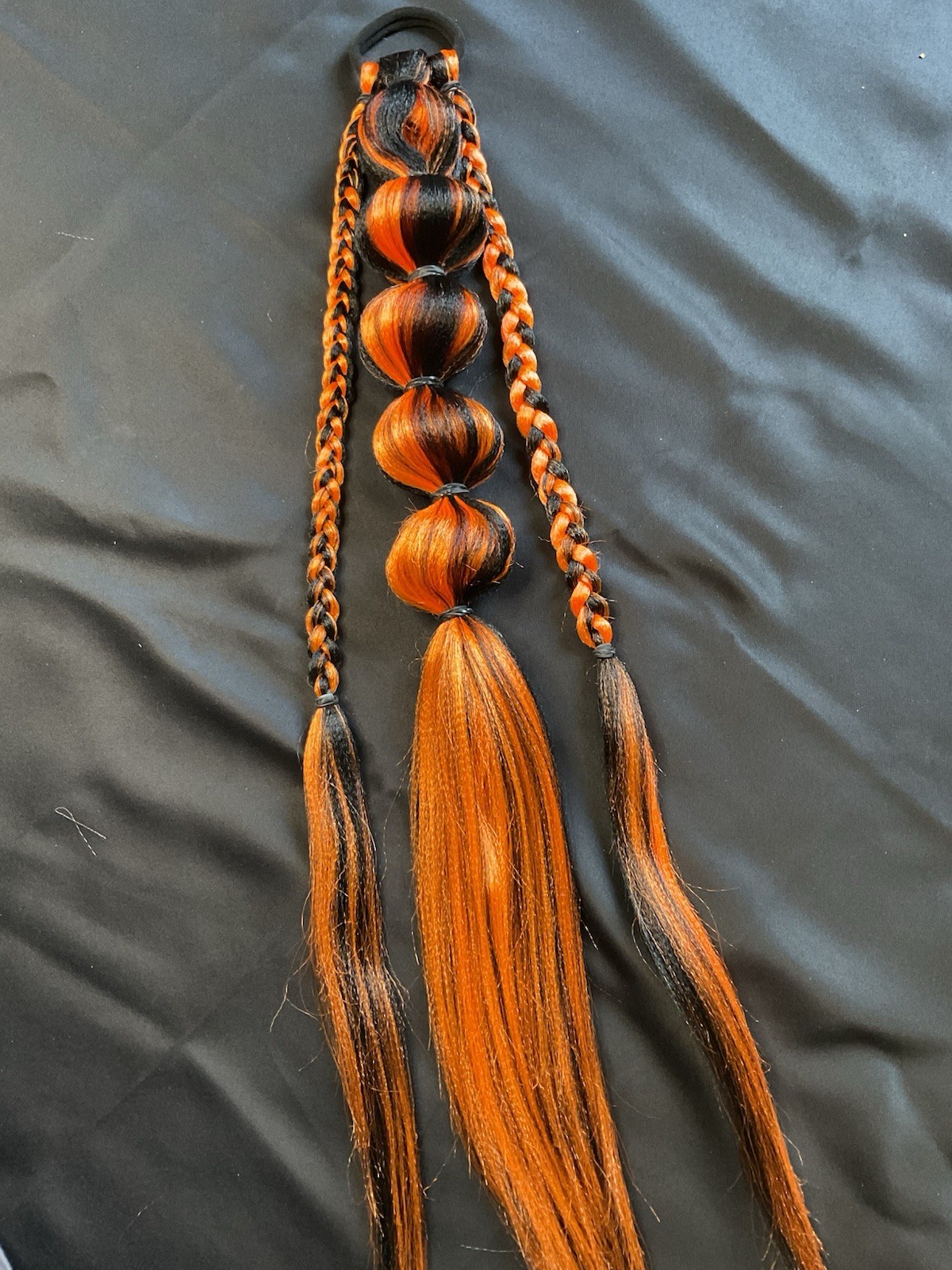 Colorful Reusable Braided Ponytail Extension Softball Braids Festival Rave Braid