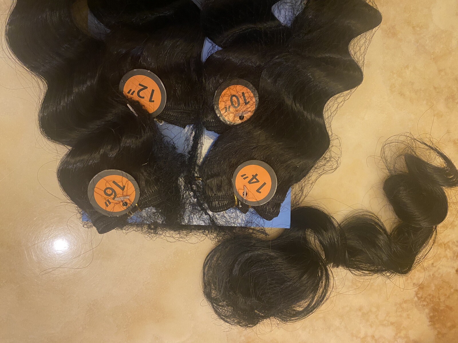 HAIRTREND SYNTETHIC ALL IN ONE DEEP WAVE 10 12 14 16 &”12 CLOSURE LOT 4 COLOR 1B