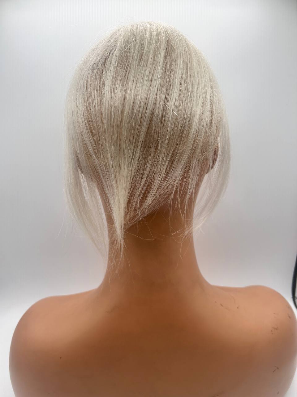 REECHO Straight 10inch Human Hair Topper Swiss Base 3.5″x2″, Blonde