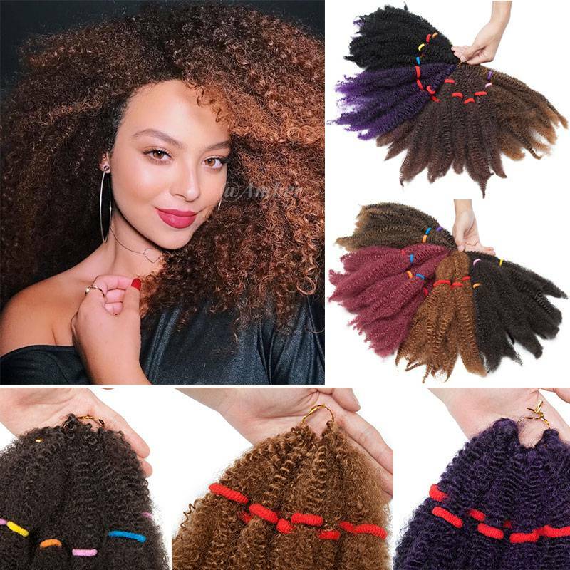 3Bundles Afro Kinky Curly Braids Kinky Bulk For Braiding Hair Extension As Human