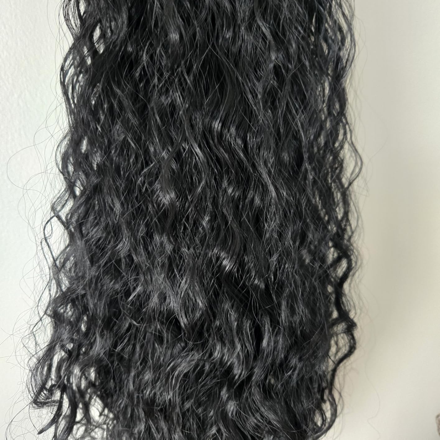 Snap-Clip on Wavy Hair Extensions 24″ Lace Weft 9 Pieces Soft and Natural New