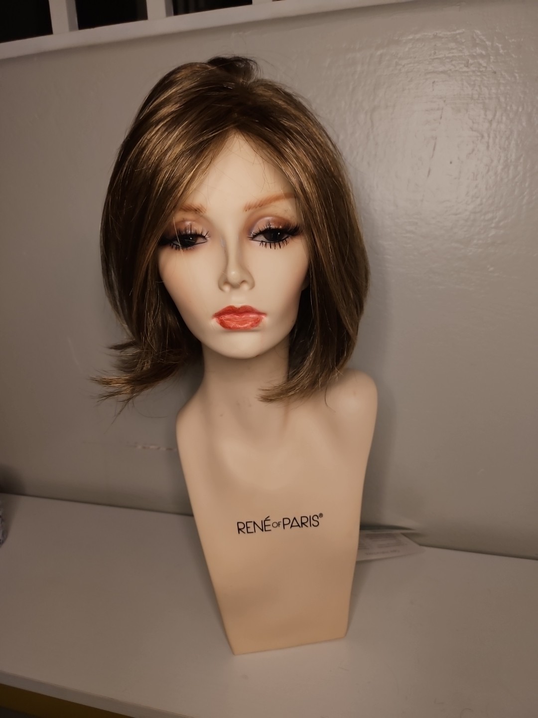Unspoken Wig By GABOR Color GL27-29 Chocolate Caramel, Lace Front, Mono Part.