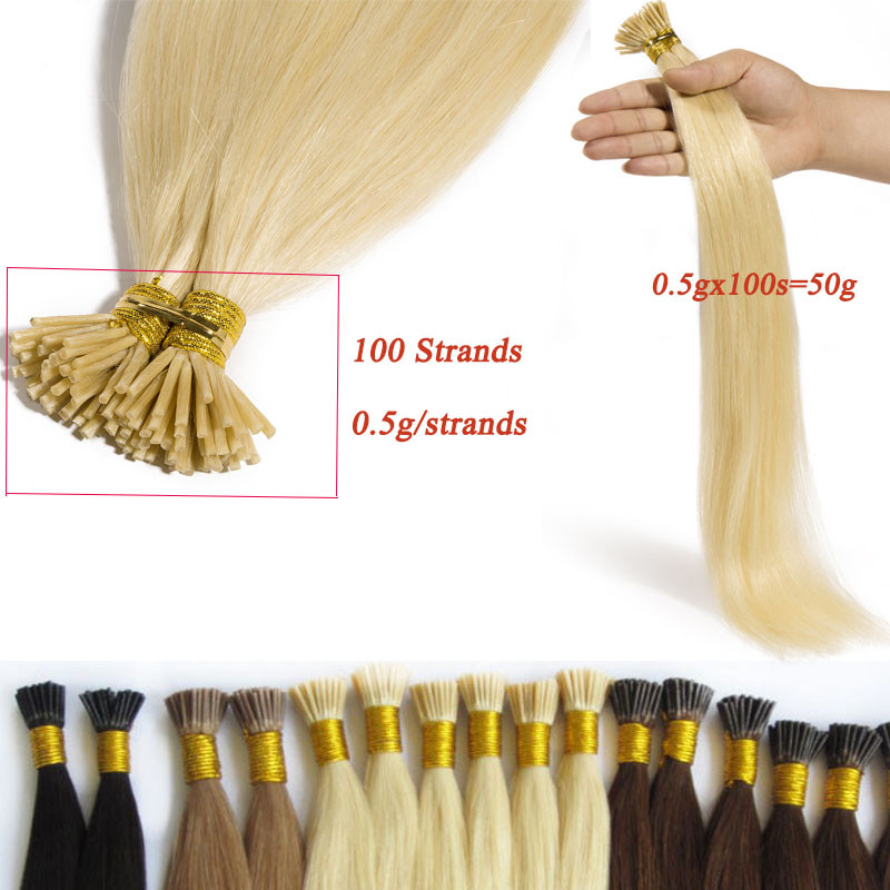 200S Stick I-TIP Micro Ring Bead 100% Remy Human Hair Extensions 100G Thick J915