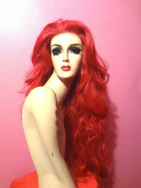 2010s Wavy Long RIHANNA RED Heat Sensitive Futura WIG! Drag Costume ALL COLORS