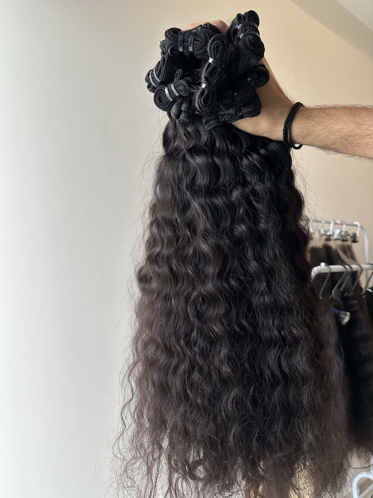 RajHairExtension Raw Indian Curly Hair – 100% Virgin Temple-Sourced Bundle