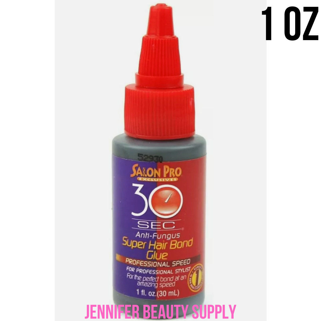 SALON PRO 30 SEC SUPER HAIR BOND GLUE BLACK LACE WIG/WEAVE ADHESIVE