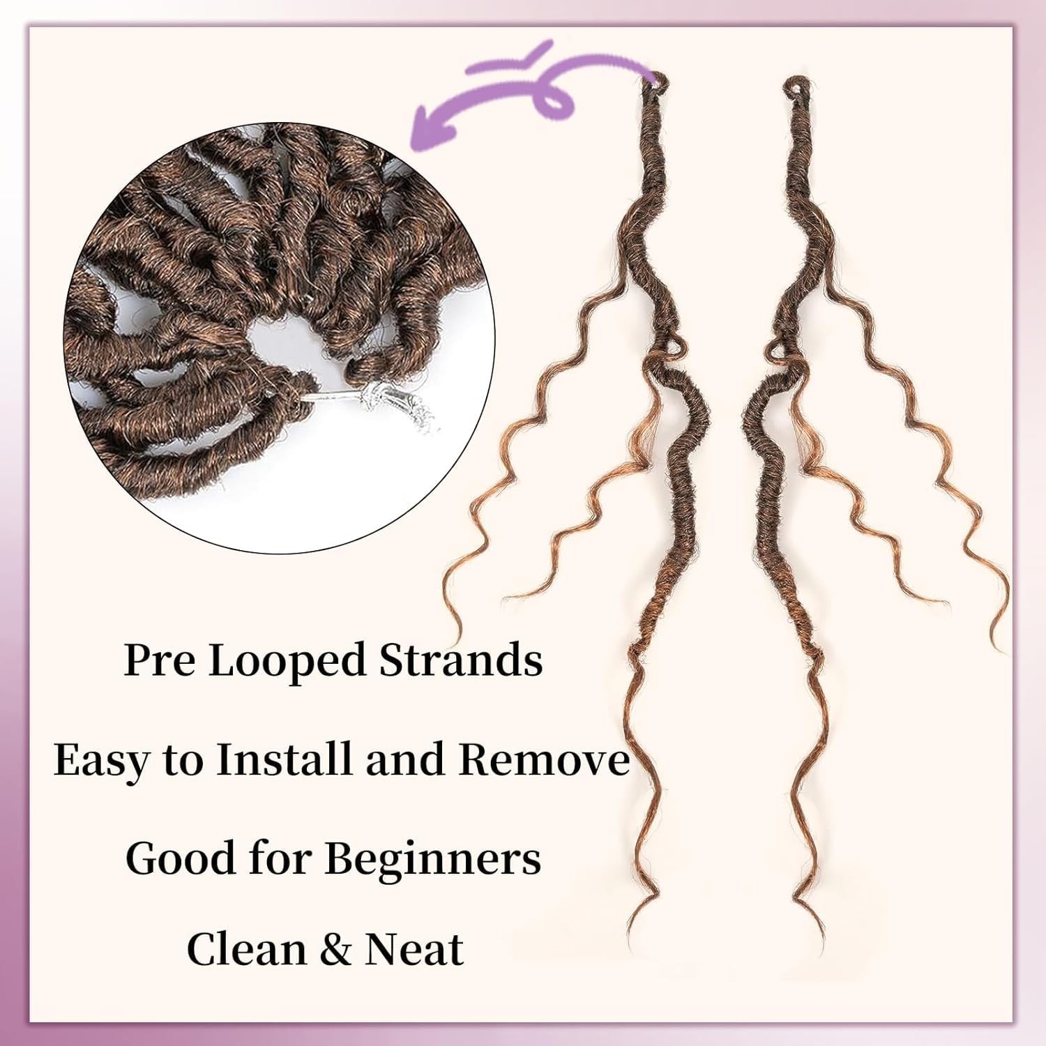 8 Packs Goddess Faux Locs Crochet Hair for Black Women Boho Style Locs River …