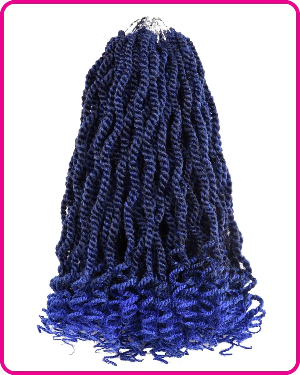 Wavy Senegalese Twist 12 Inch Crochet Braids Synthetic Braiding Hair Extensions