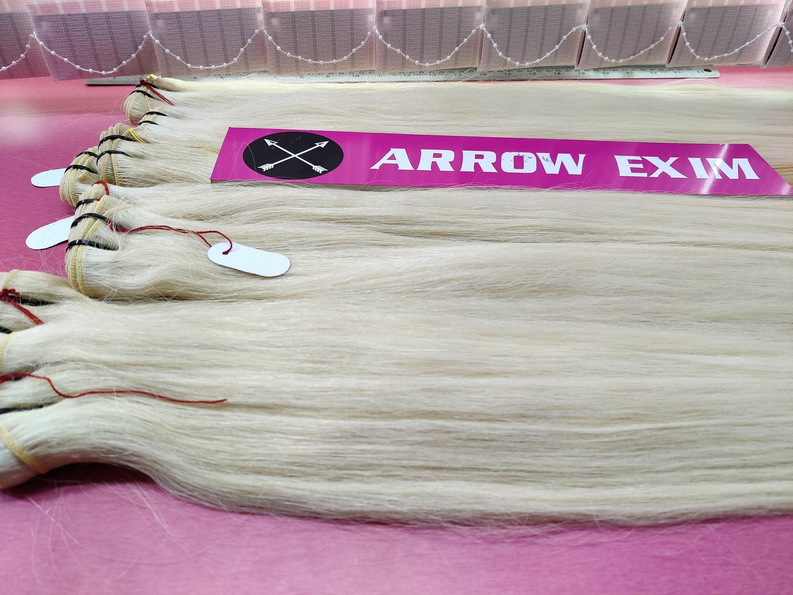 #613 Blonde Human Virgin Hair Bundles Double Weft Extensions