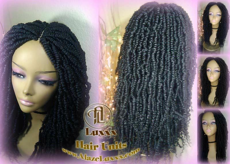 Passion Twist Black 1B Mini Small Fluffy Irregular Bomb Passion Twist Hair Short