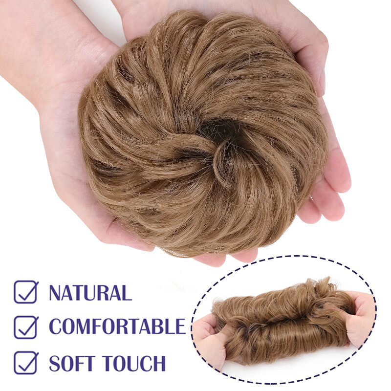 45g One Piece Scrunchie Updo Messy Bun Hairpieces Hair Extension Synthetic Thick