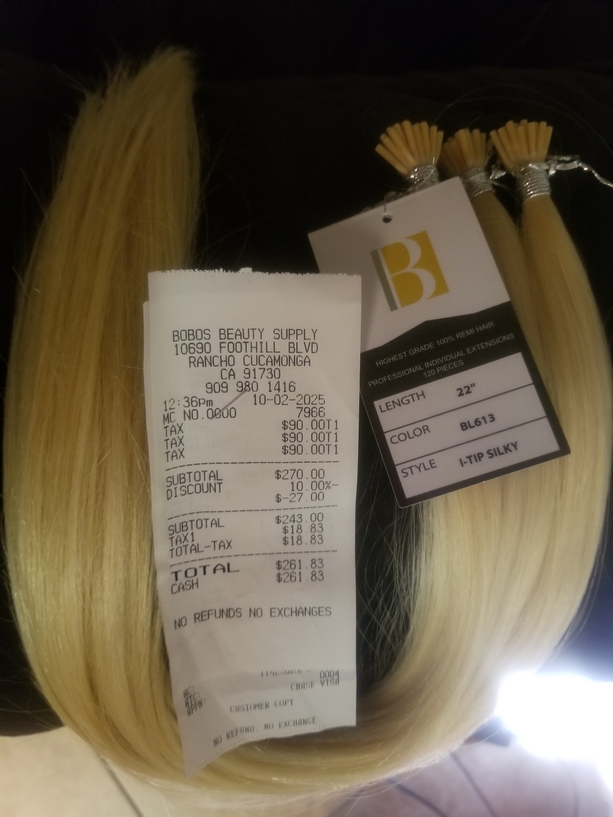 bohyme pro tips 100% remy BL613 hair extensions