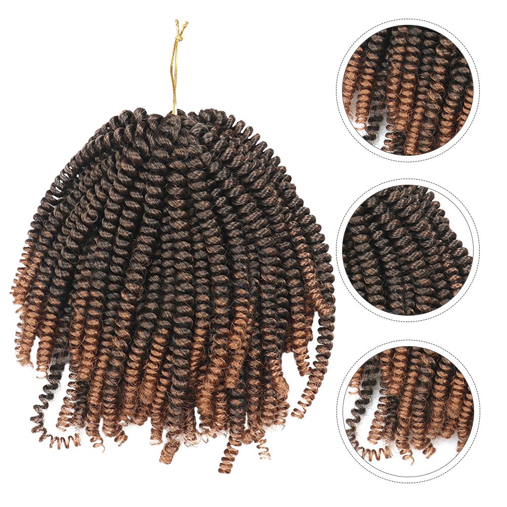 30 Strands Fake Braids Crochet Spring Hair Low Temperature Fiber Extensions