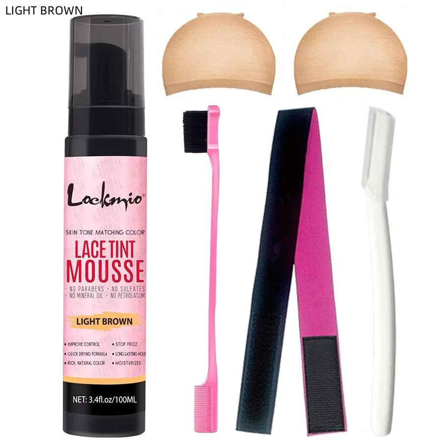 Natural Lace Tint Spray Dyed Foam Mousse for Women 100ML Wigs Mesh Skin-Fitting