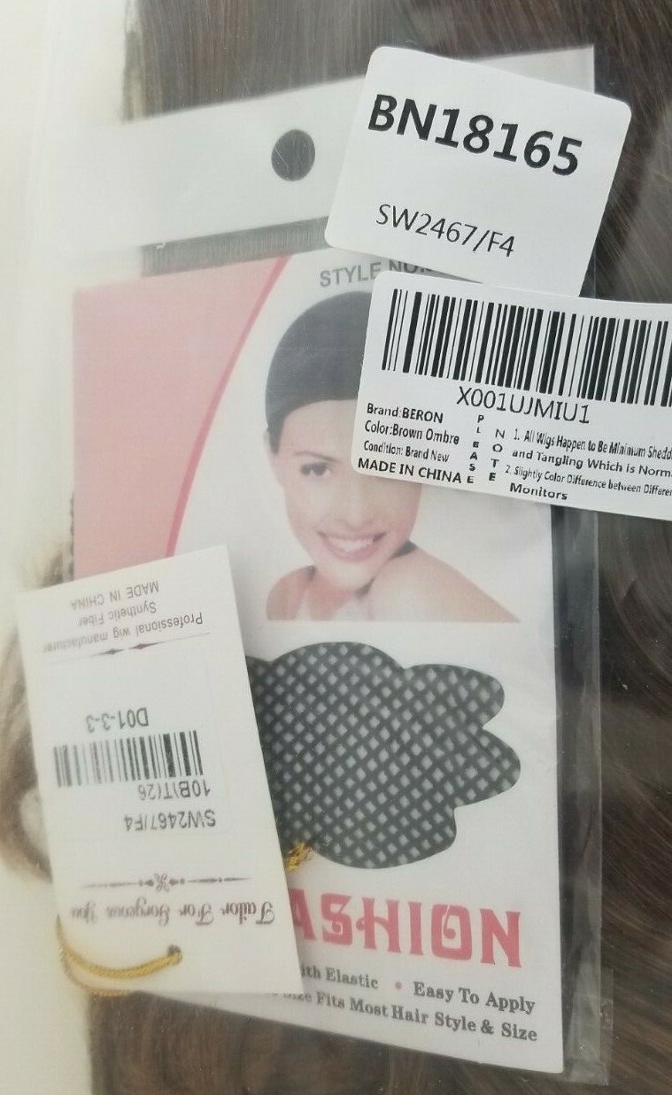 BERON 14″ Women/Girls Brown Wig – with wave … New with tags