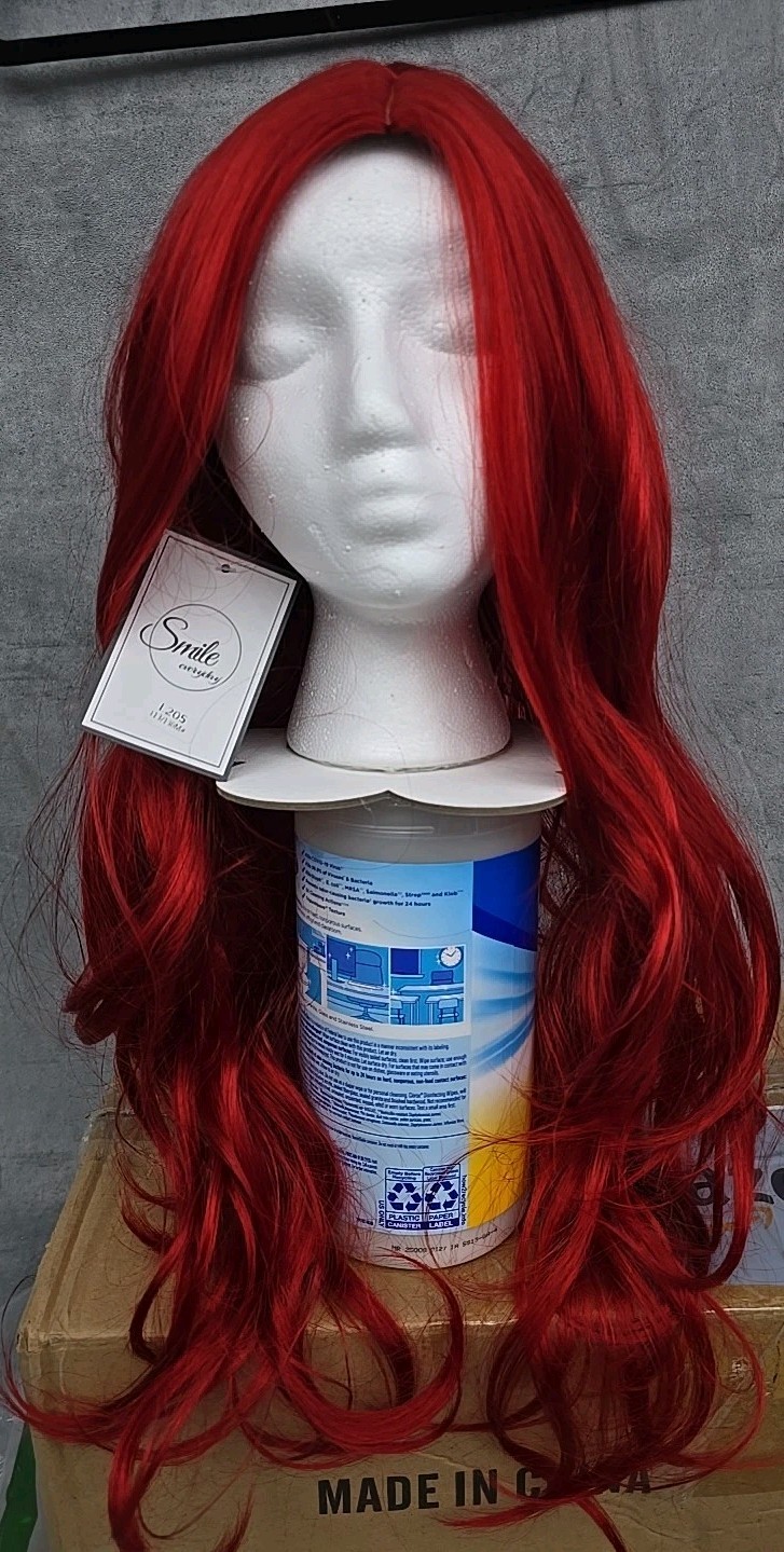Beautiful Very Long Hair Red Wig Adult Little Mermaid or Brave Character – New