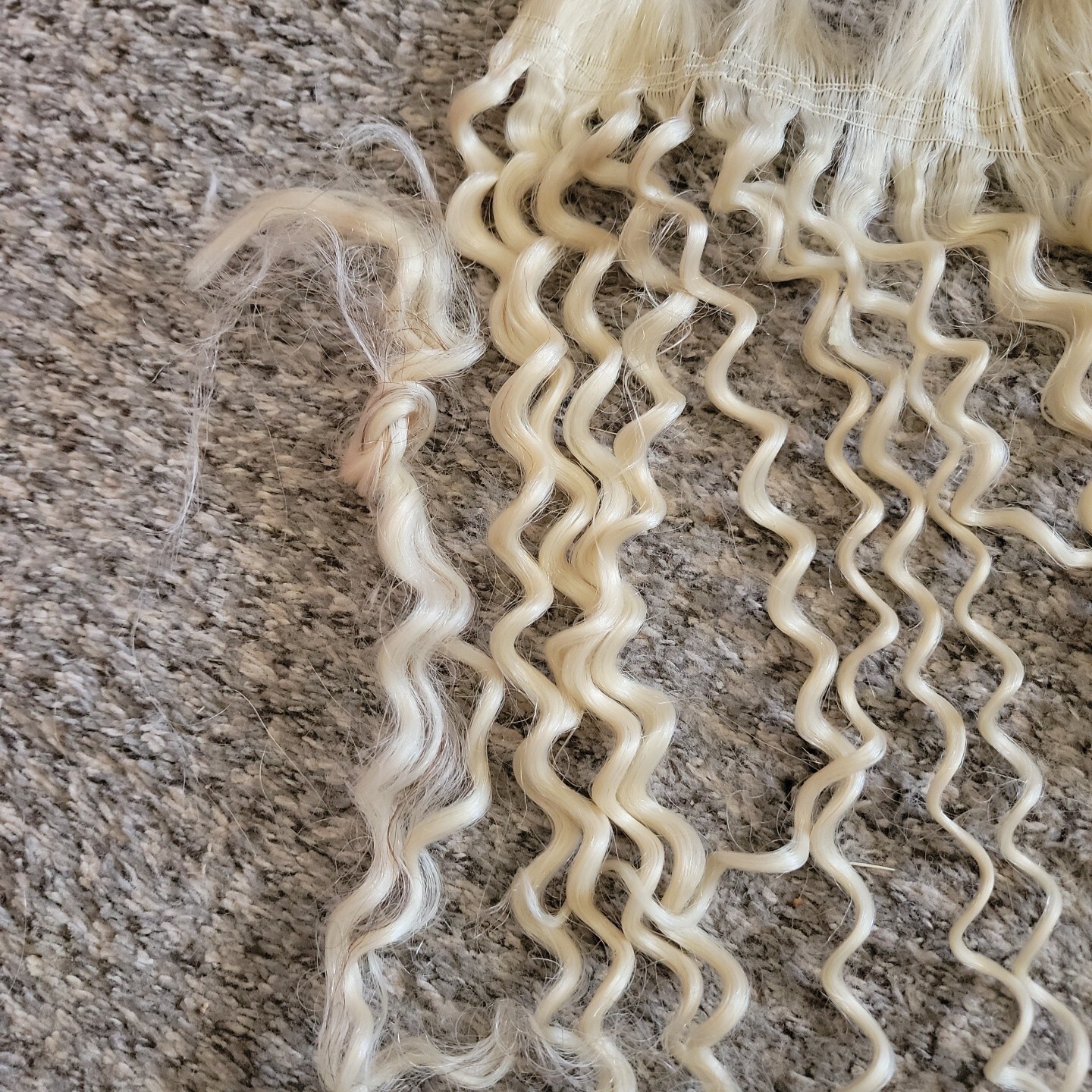 Synthetic Curl Crochet Hair Extension for Women Curly Blonde Braids