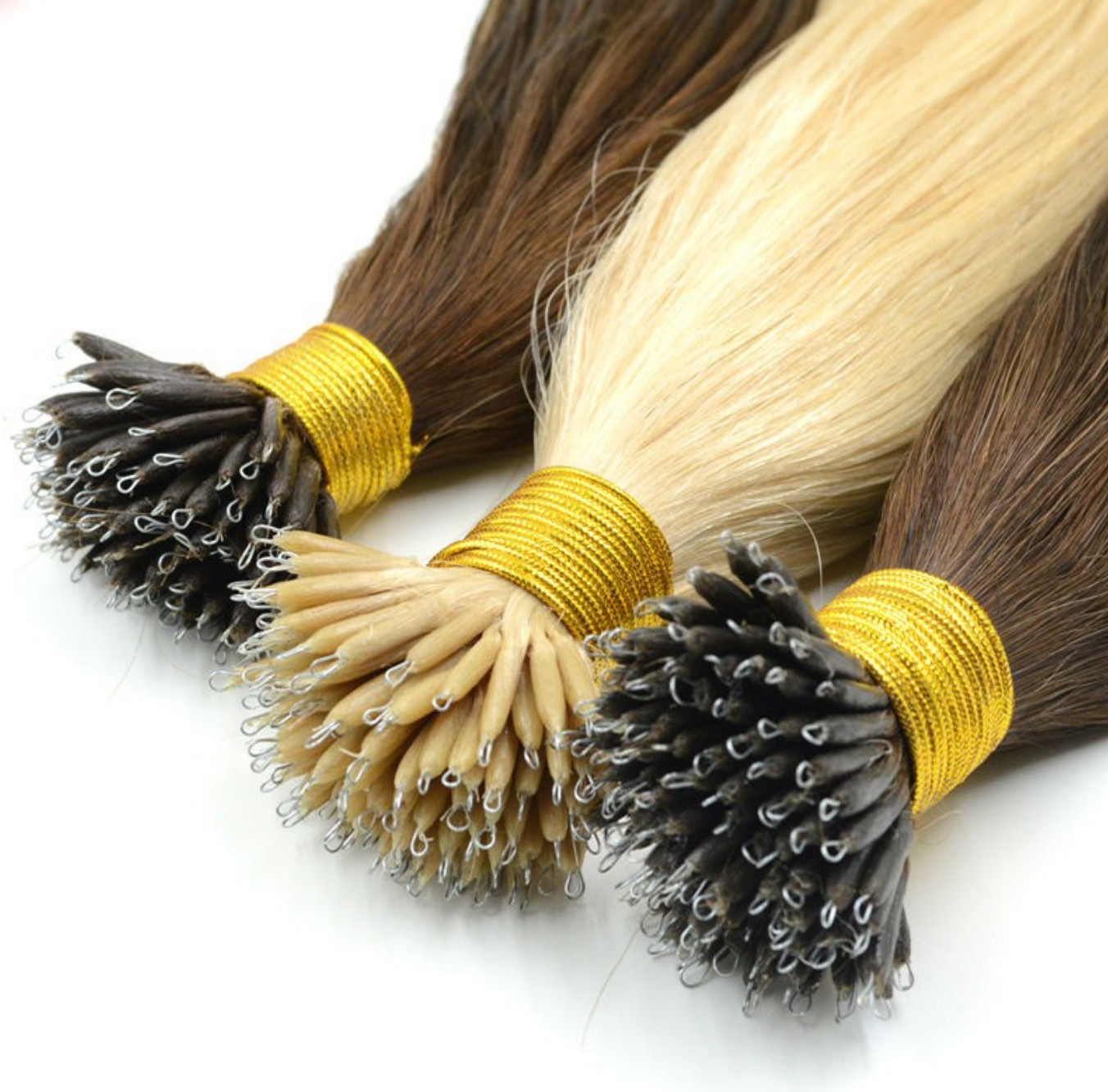 Nano tipped QUALITY RAPUNZELS SALON HAIR nano bead remy straight 20″ 1 GRAM