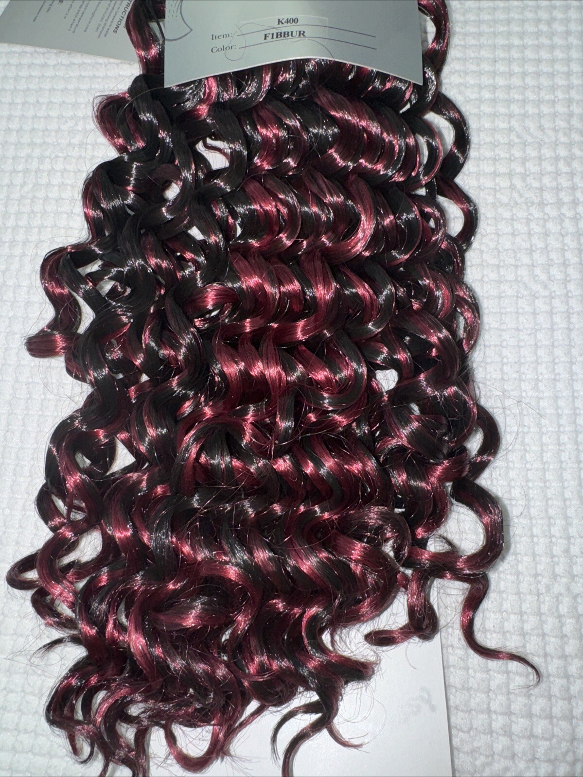 Sassy Hair Collection Tangle Free Synthetic Fiber K400 Color f1B-BUR Sew In