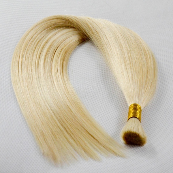 Blonde Synthetic Bulk Hair 20 inches 100g For Wigs and Hair Extensions