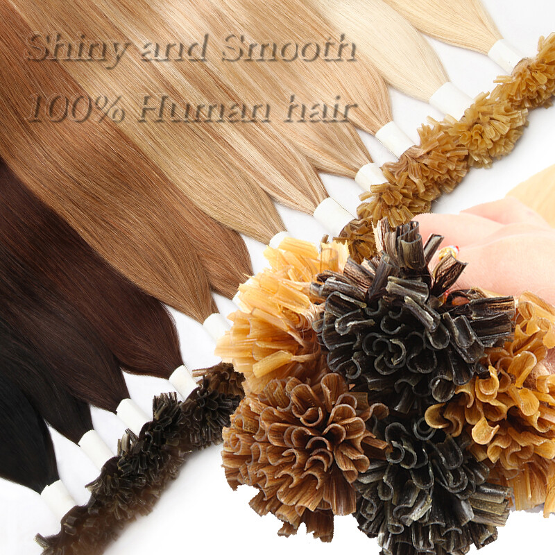 CLEARANCE Nail U Tip Hair Extensions Real Remy Human Hair Ktip Fusion Pre Bonded