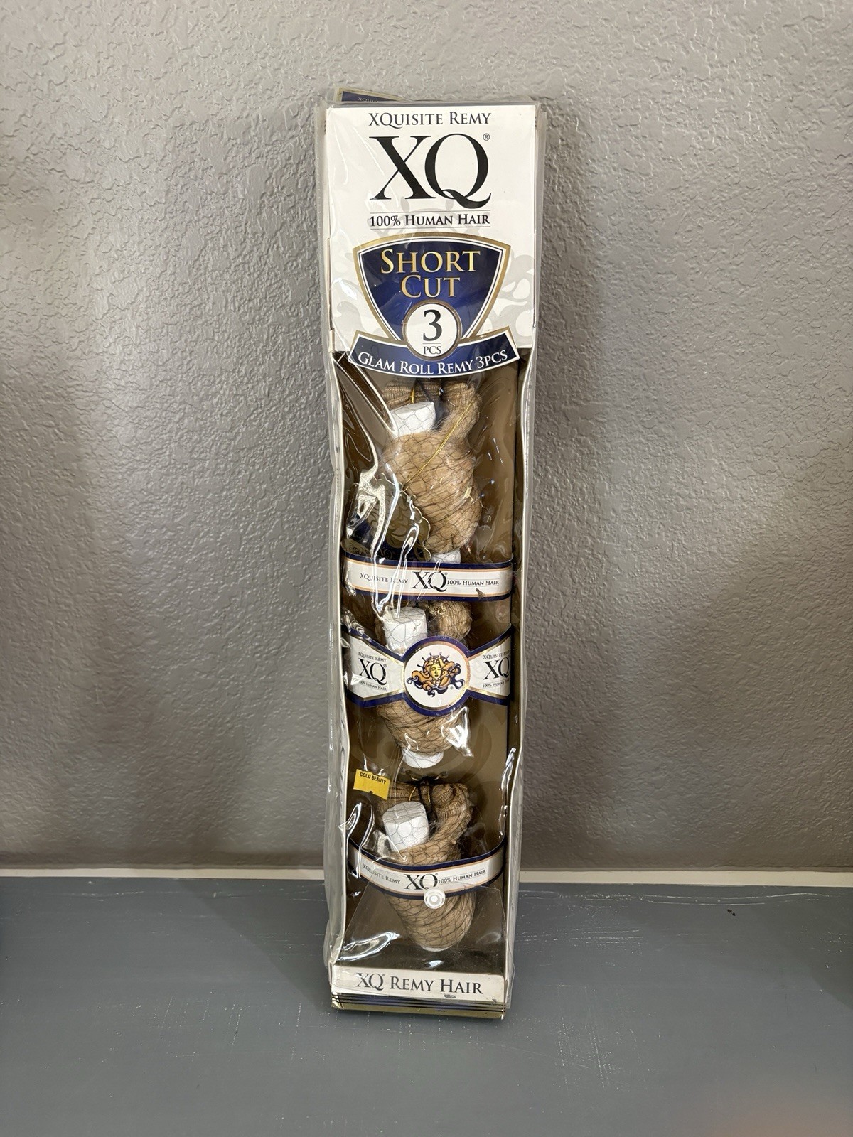 XQuisite Cuticle Remy, Short Cut 3 Piece Glam Roll, 100% Human Hair Color 27
