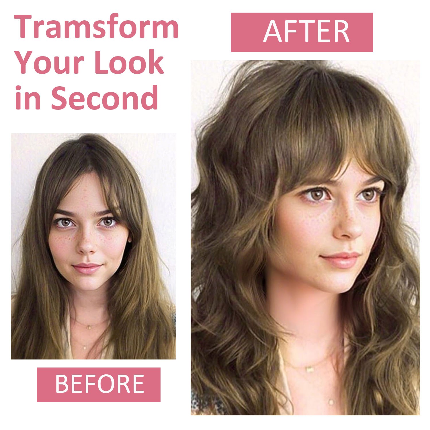 3D Clip In 100% Remy Air Fringe Bangs Human Hair Extensions Hairpiece Top Topper
