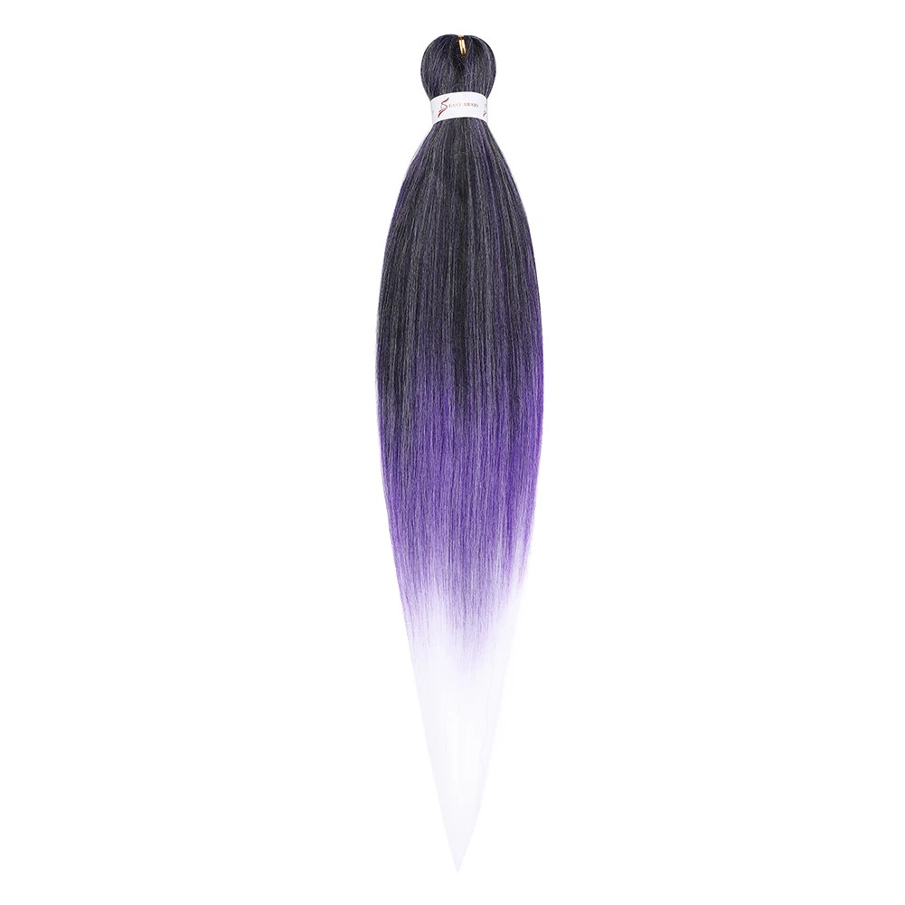 Hot Water Setting Pre-stretched Braids Hair Itch Free Ombre Synthetic Extensions