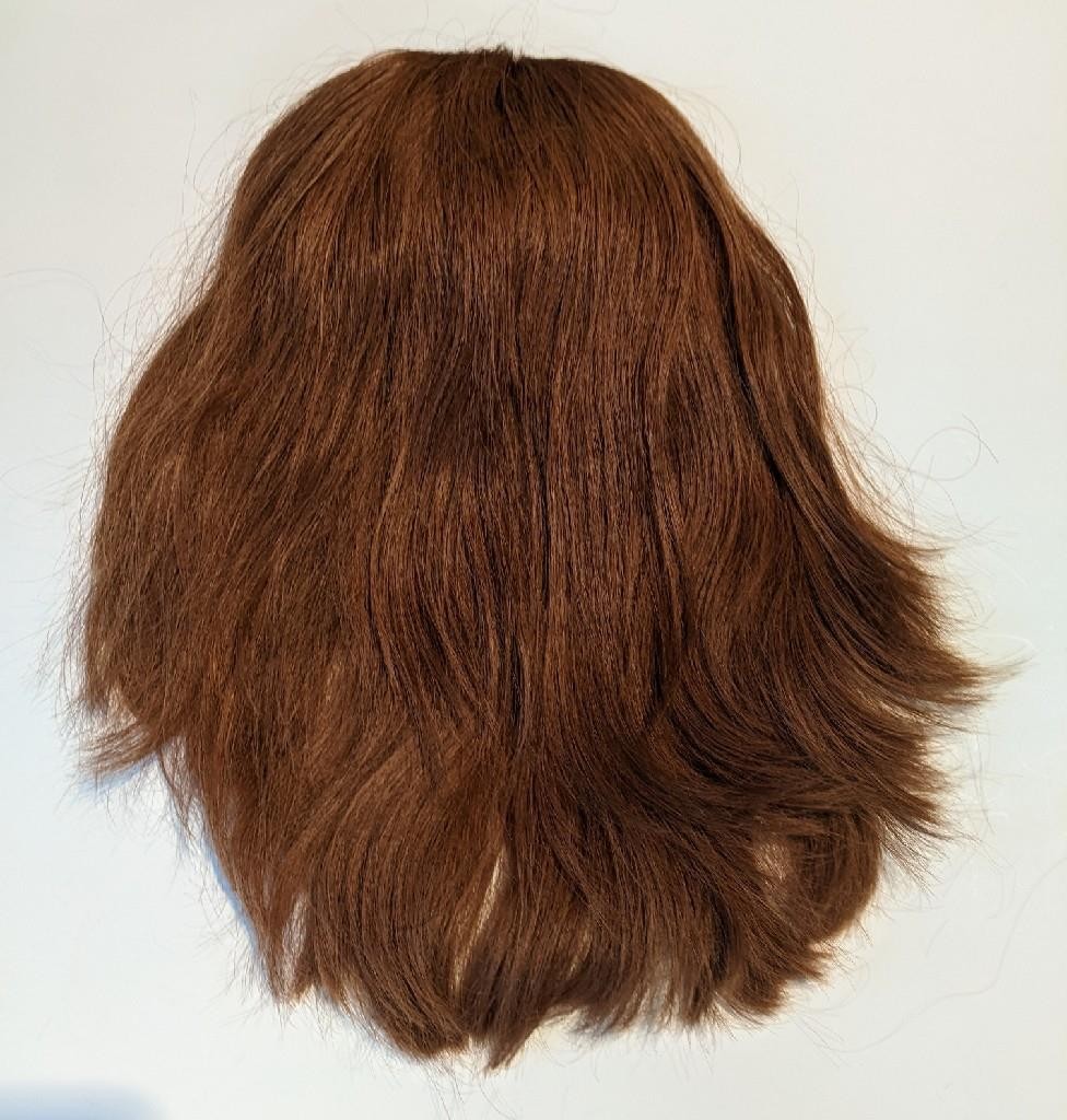 Wig Topper Cascade 16″ Long THICK Synthetic Medium Auburn 1960s Loops