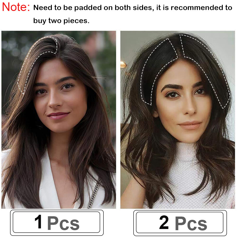 Thick Hairpad Topper Base Short Clip In Real Human Hair Extensions One Hairpiece