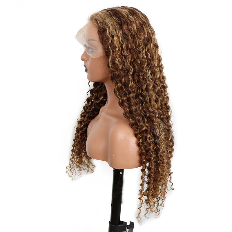 13*4 Lace Front Wig Brazilian 100% Human Hair P4/27 Silky Straight Body Wave
