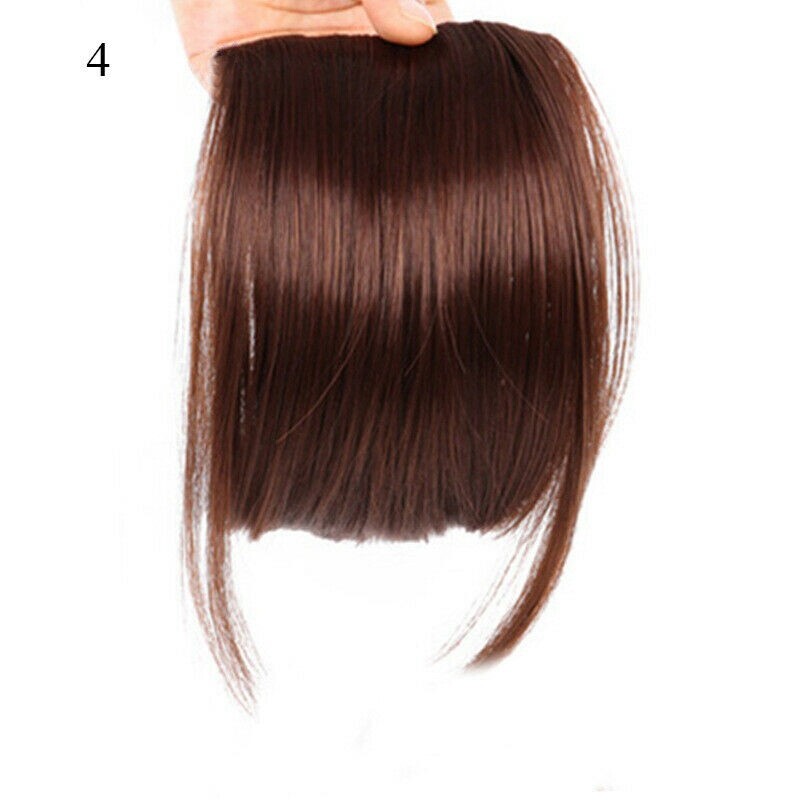 Natural Hair Extension One One Piece Real Thick Clip In Fringe Bangs As Human