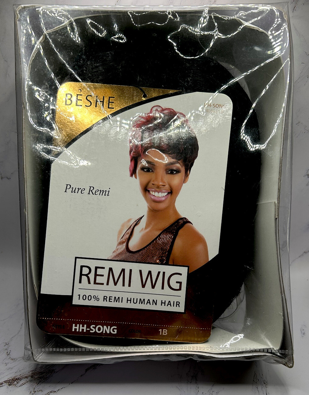 Beshe Remi Human Wig HH-Song (Color 1B)