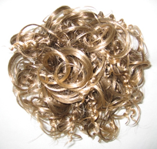 CURLY HAIR SCRUNCHIE PONYTAIL HOLDER HAIRPIECE MESSY BUN CORKSCREW CURLS DAPHNE