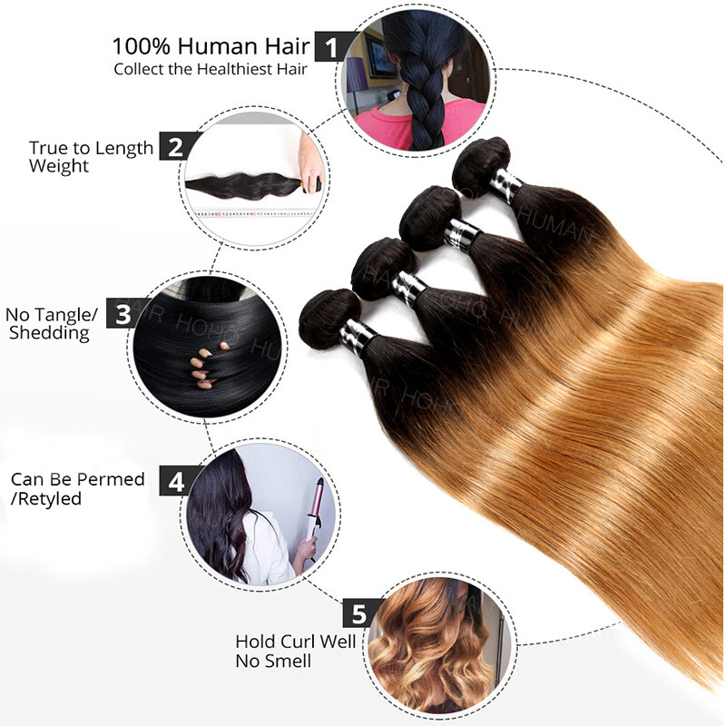 1/3/4 Bundles 8A Brazilian VIRGIN Human Hair Body Wave THICK Weave Weft Straight