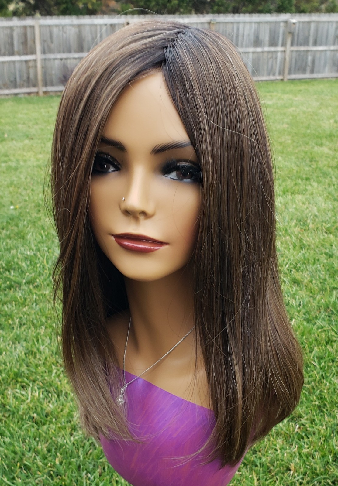 Gabor FRONT COVER Wig SS Iced Mocha NEW w/tags LACEFRONT MONOFILAMENT TOP